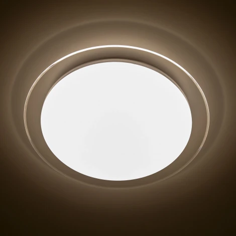 Потолочный светильник RGB круглый Citilux Спутник CL734330G (LED, 220V, пульт управления, круглые, звездное небо)