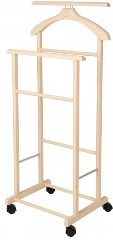 Вешалка костюмная на колесах В 22Н слоновая кость от фабрики Mebelik