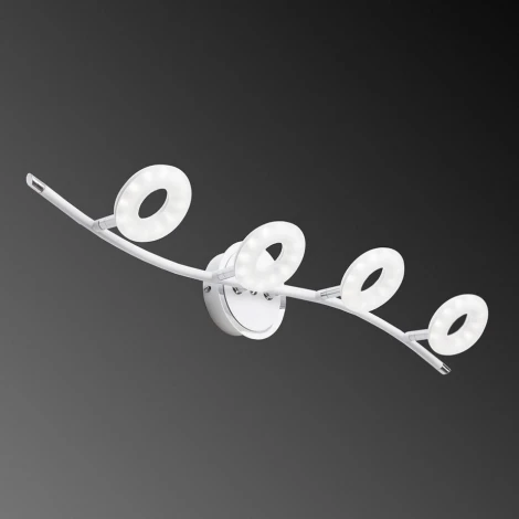 Настенно-потолочный светильник IDLamp Bianca 390/4PF-LEDWhitechrome