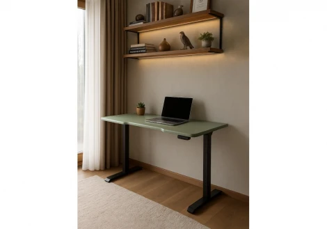 Компьютерный стол Notta Маркос 140х80 зеленый / черный