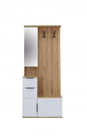 Прихожая 1, Дуб Крафт Золотой / Софт Белый Ивару Стефани 102202