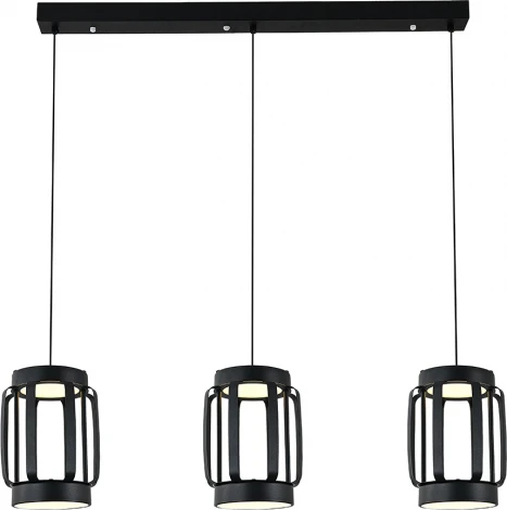 Подвесной светильник с таймером (14027/6P Black) Indigo Capsula V000157L (LED, 220V, пульт управления, на проводе)
