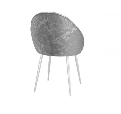 Стул DikLine 234 поворотный, M13 светло-серый, ножки белые