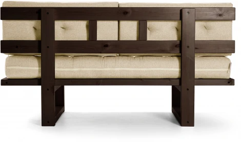 Кушетка Arsko Торн-М венге белая рогожка