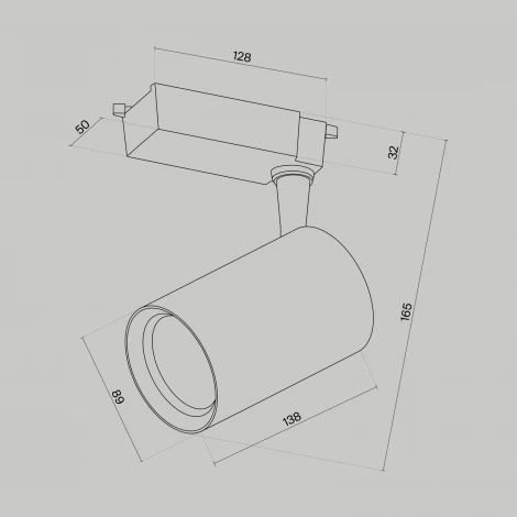 Трековый светильник Vuoro Unity 3000K 15Вт 36° LED (однофазный) Maytoni Technical TR003-1-15W3K-M-W (220V, круглые)