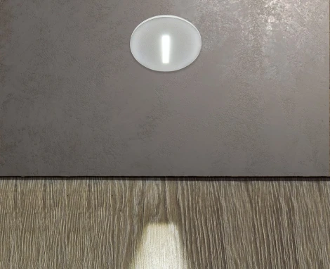 Подсветка для лестниц и ступеней встраиваемая Italline DL 3034 white (LED, 220V, круглые)