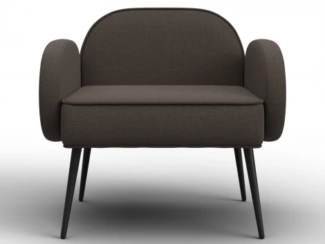 Кресло Лига-086 (Фанера/Металл/Рогожка/Коричневый) Лига Диванов 132428