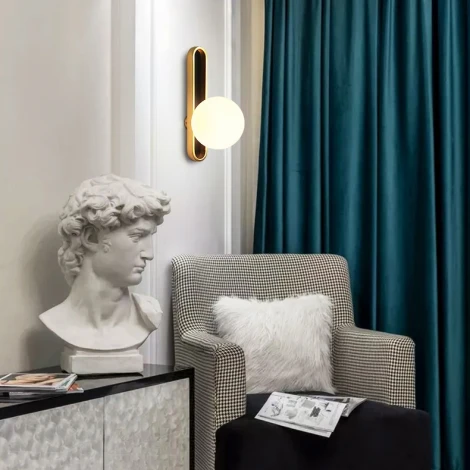 Настенный светильник (бра) Dixon White ImperiumLoft Dixon01 (133239-22) (220V, шар)