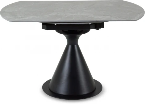 Раскладной обеденный стол Pion ОГОГО Обстановочка! (Керамика/Серый,Черный) арт.926808