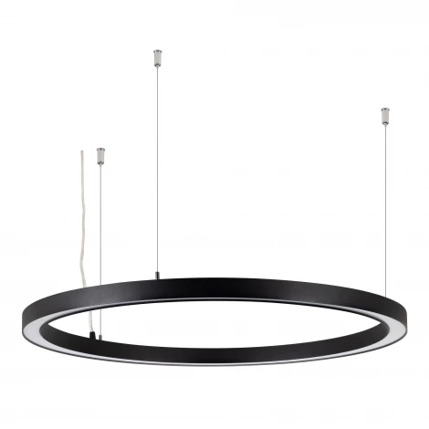 Подвесной светильник SP-CIRCLE-HANG-O3535-D1000-60W Day4000 (RAL9005, 120 deg, 230V) IP40 LED (Arlight, Алюминий) 049369 (на тросе)