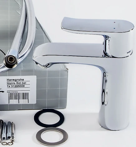 Смеситель Hansgrohe Metris 31285000 для раковины с гигиеническим душем