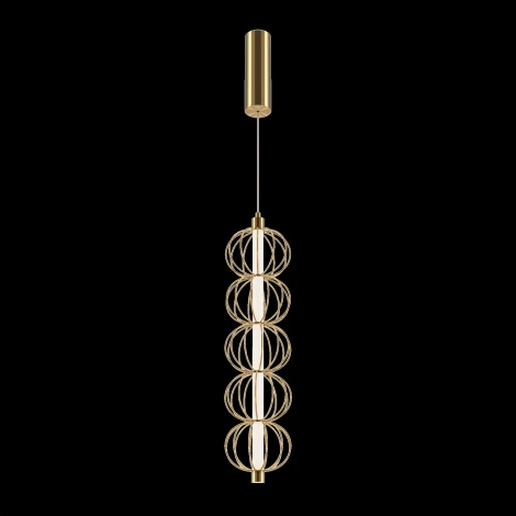 Подвесной светильник Maytoni Golden Cage MOD216PL-L10G3K (LED, 220V, на проводе, шарики)