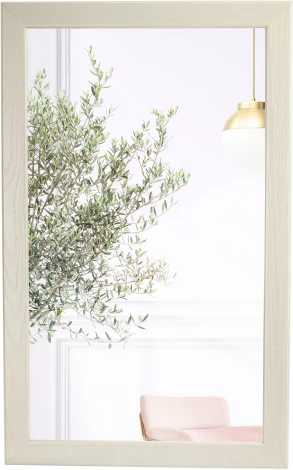 Зеркало навесное Берже 24-105 слоновая кость 105 см х 65 см от фабрики Mebelik