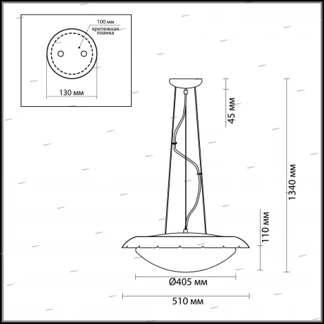 Подвесной светильник Odeon Light Zita 2753/3