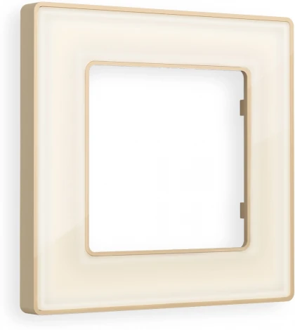Рамка Ambrella Volt ALFA Arctic (Бежевый Стекло органическое/Шампань) 1-ая AF580341
