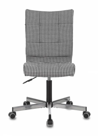 Кресло Бюрократ CH-330M черный/белый Morris гусин.лапка крестовина металл