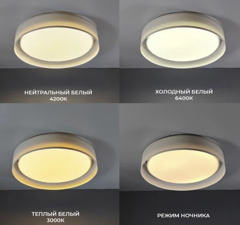 Потолочный светильник Seven Fires Лагом 48203.40.72.77WT-CGN