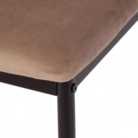 Обеденный стул Tetchair CAPRI (Металл,Вельвет/Бежевый,Черный)