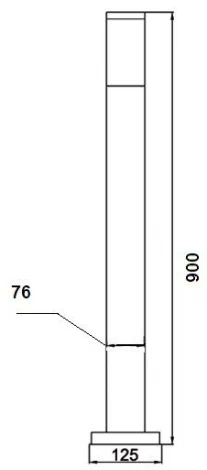 Наземный светильник Oasis Light 75825-900 SS (220V, IP44)