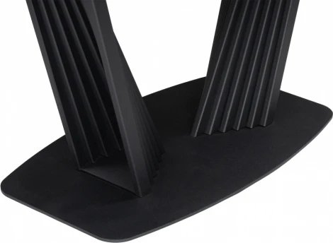 Керамический стол Notta Вейл 140(180)х80 белый мрамор snow white / черный арт.614248