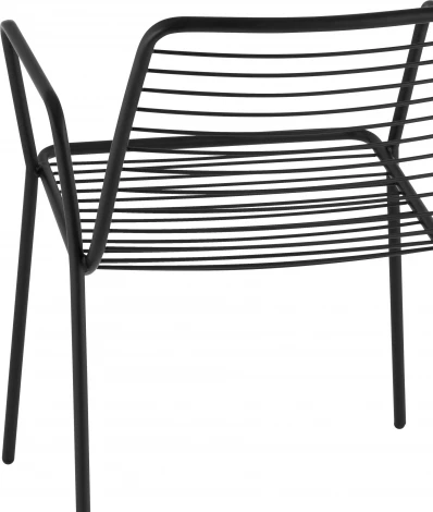 Стул с подлокотниками Дели металл черный Stool Group (арт.УТ000039267)