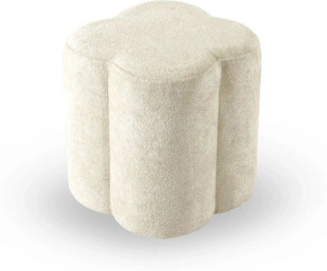 Пуфик Quatrefoil ОГОГО Обстановочка! (Мех/Белый) арт.902540