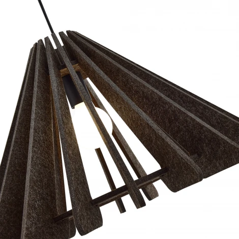 Подвесной светильник ST Luce Sentito SL3002.413.01 Черный/Серый E27 1*60W (220V, на проводе)