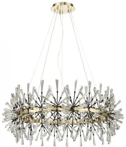 Подвесной светильник Floriane WE119.20.303 Wertmark (220V, хрусталь, на тросе)