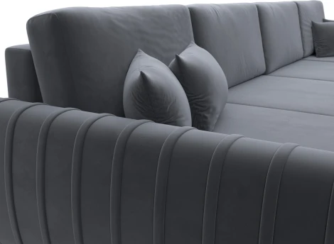 Диван П-образный Лига-057 НПБ Лонг Лига Диванов (Велюр) арт.129329