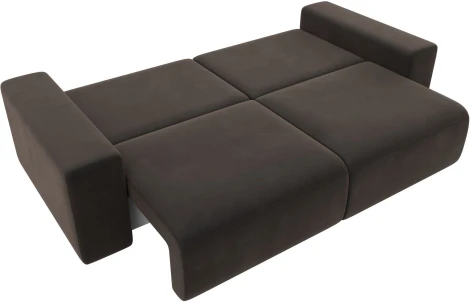 Диван прямой Лига-036 НПБ Классик (Коричневый/Велюр) Лига Диванов арт.121309