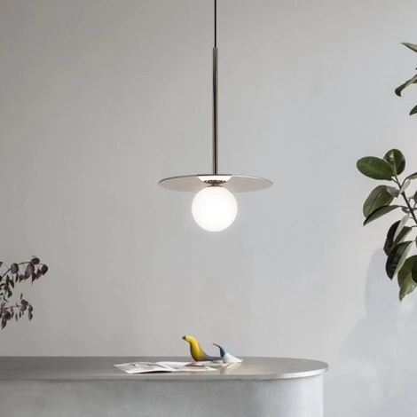 Подвесной светильник Tag M D35 Хром By ImperiumLoft Tag01 (220V, на проводе, шар)