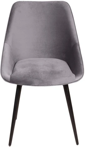 Стул Neo ромб, поворотный на 90 градусов, функция возврата, антишум, бархат серый 27/опора конус Top Concept арт.22055