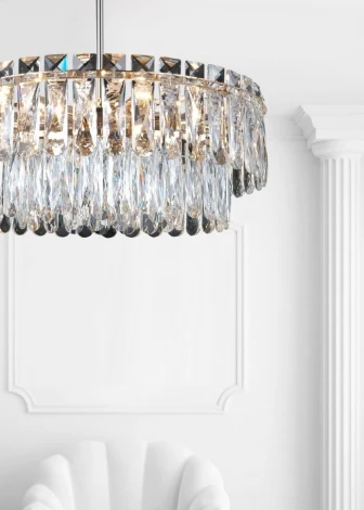 Потолочная люстра на штанге Lumien Hall Kristin LH0066/6C-CR-CL