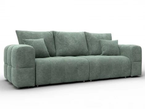 Диван прямой Лига-110 НПБ (ДВП,ДСП,ЛДСП,Брус,Фанера,Велюр/Зеленый) Лига Диванов 136506