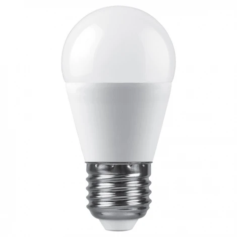 Лампа светодиодная G45 шар малый 15W 175-265V E27 4000К Feron LB-990 52077