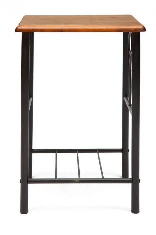 Тумба прикроватная PICCOLO черный/красный дуб (металл/гевея)