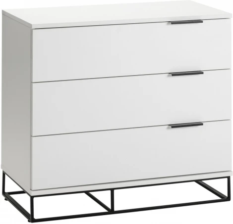 Комод 3 ящика CITY белый R-Home арт.401052100h