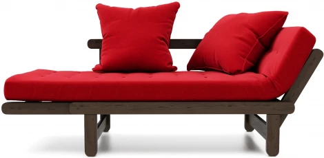 Кушетка Arsko Сламбер венге красный велюр