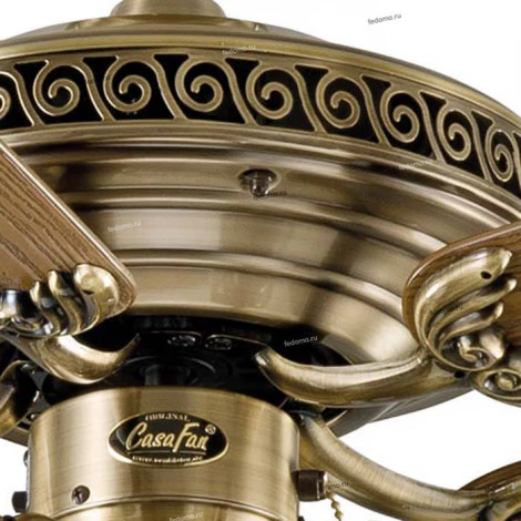 Вентилятор потолочный Casafan Centurion, 5 лопастей, бронза, дуб с орехом