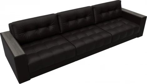 Диван прямой с декором Лига-049 НПБ Лонг Лига Диванов (Экокожа) арт.128433