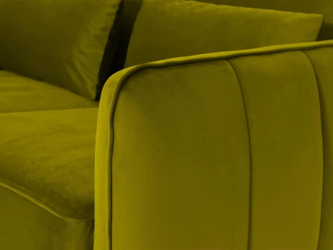 Диван Amsterdam двухместный ОГОГО (арт.698448), (Ткань/Оливковый)