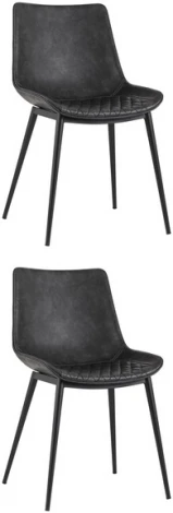 Стул TEXAS экокожа серый 2 шт. Stool Group (арт.УТ000037296)