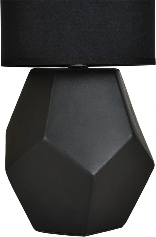 Настольная лампа Escada Diona 10205/T Black 1x40Вт E14, керамика/ткань, чёрный (220V, круглые)