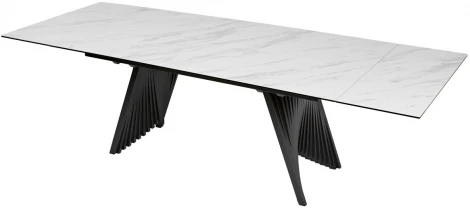 Стол IVAR 200 MARBLES KL-99 Белый мрамор, итальянская керамика М-City