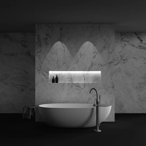 Встраиваемый светильник под гипсокартон Maytoni Dip DL120-10W-2.7K-TRS-B (LED, 220V, круглые)