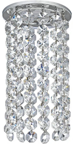 Встраиваемый светильник хрустальный Dio D'Arte Osimo Nickel GU10.5.14.8.710 N