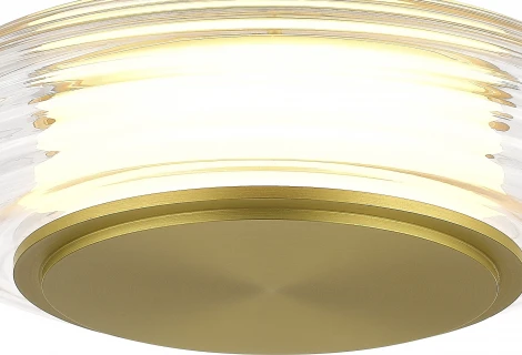 Подвесной сетильник ST Luce Frittela SL6239.203.01 золото/прозрачный LED 1*7W 3000K (220V, на проводе)