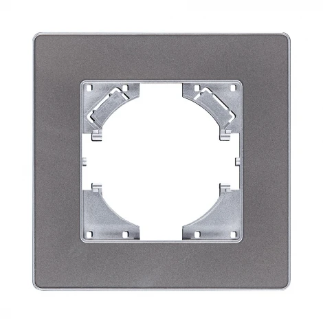 Рамка 1-постовая серый Kollinger Eleganz Acryl EA1GY