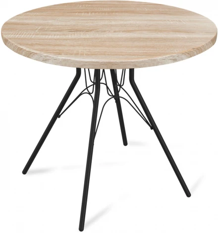 Стол SHT-TU34-P/80 МДФ черный муар/дуб сонома светлый Sheffilton SHT-TU34-P 3453803804