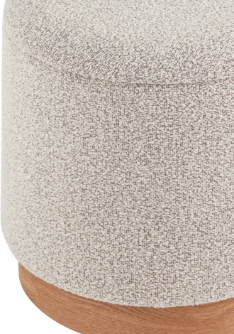 Пуф с ящиком Холли S букле бежевый, Stool Group